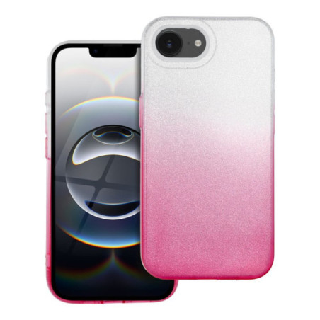 Case for iPhone 16e (SE 4 2025) / 17e Shining transparent pink