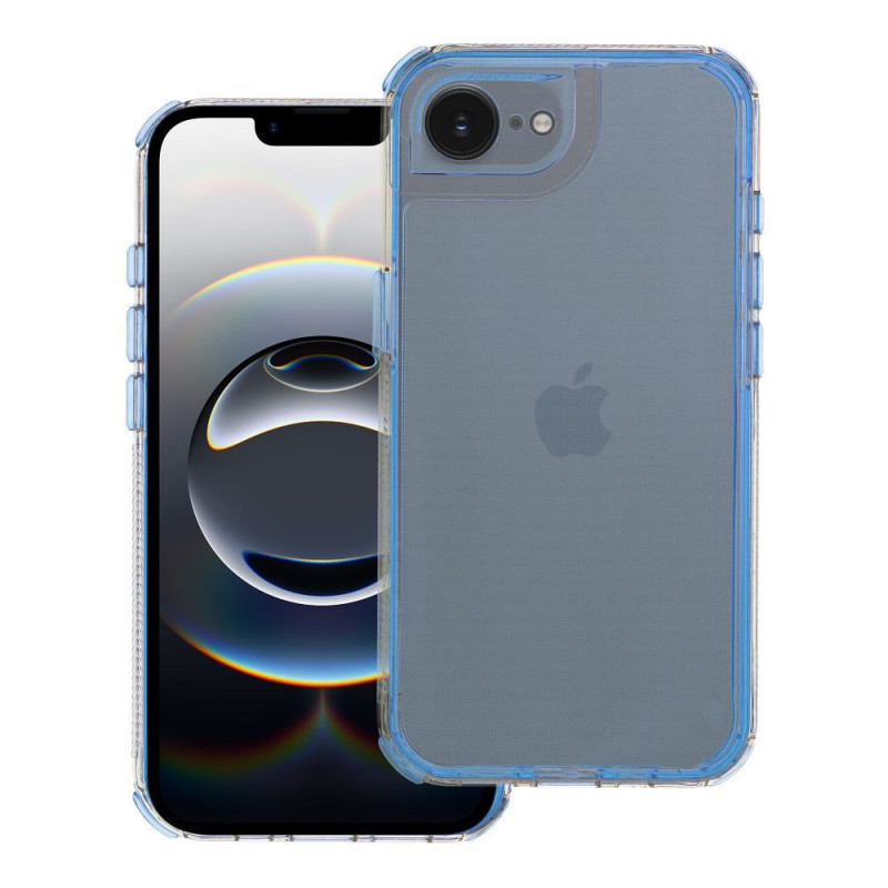 Case for iPhone 16e (SE 4 2025) / 17e Matrix Clear blue