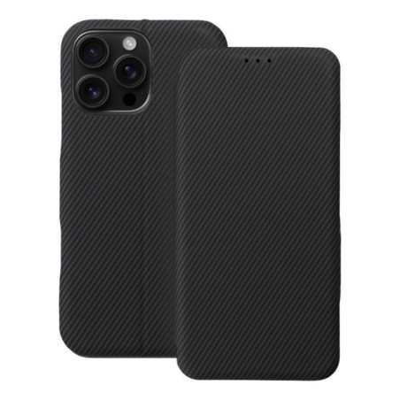 Flip case for iPhone 16 PRO MAX Folio Side Magnet black