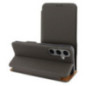 Flip case for Samsung S24 ULTRA Folio Side Magnet compatible with S-PEN brown