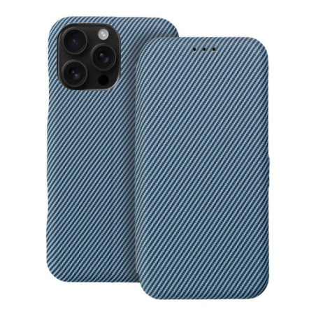 Flip case for iPhone 16 PRO MAX Folio Side Magnet blue