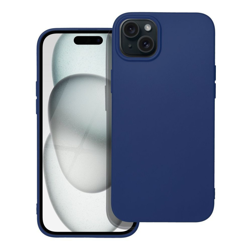 Case for iPhone 15 PLUS Soft dark blue