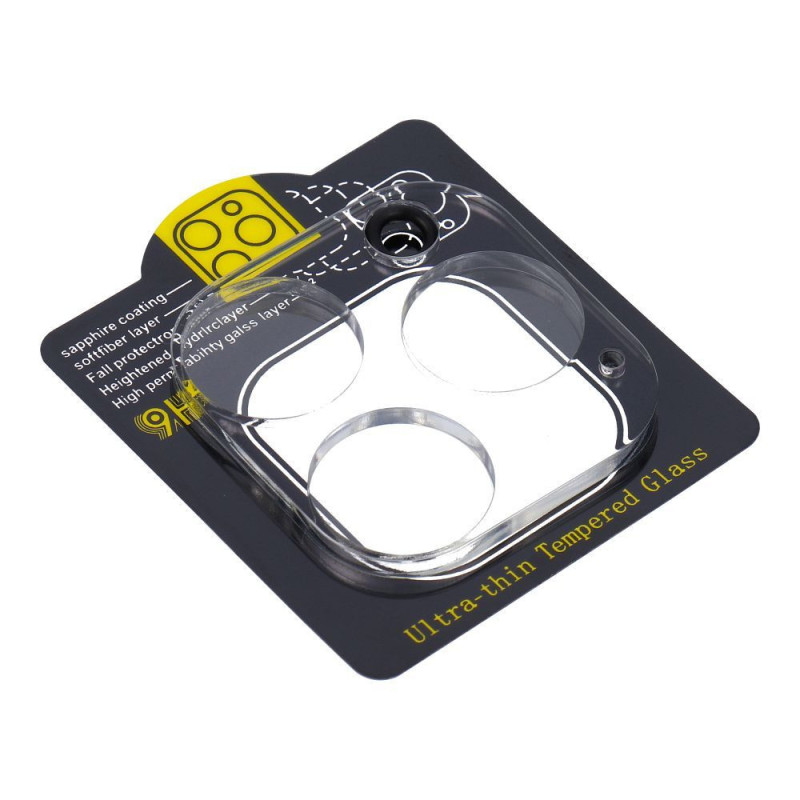 5D Full Glue Camera Tempered Glass - for iPhone 16 Pro Max Transparent