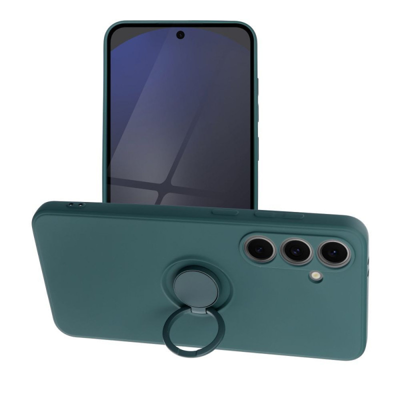 Case for Samsung S24 FE Silicone Ring green Case for Samsung S24 FE Silicone Ring green
