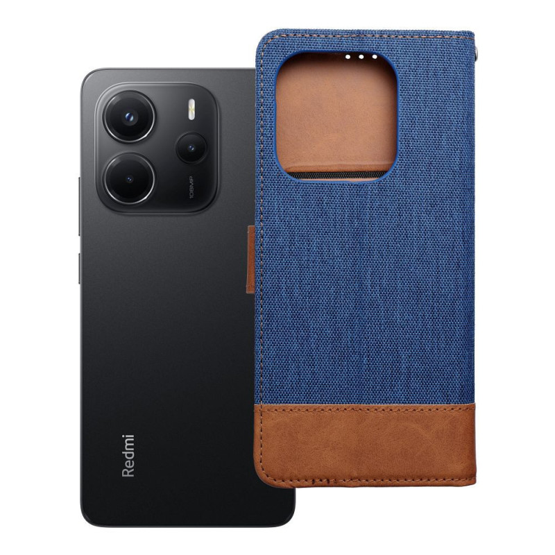 Flip case for Xiaomi Redmi NOTE 14 4G (GLOBAL - 164,84mm x 78,15mm x 8,16mm) Jeans Book blue