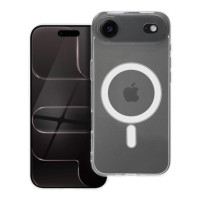 Case for iPhone 17 AIR Clear Case 2 mm Mag Cover compatible with MagSafe (camera protection) transparent