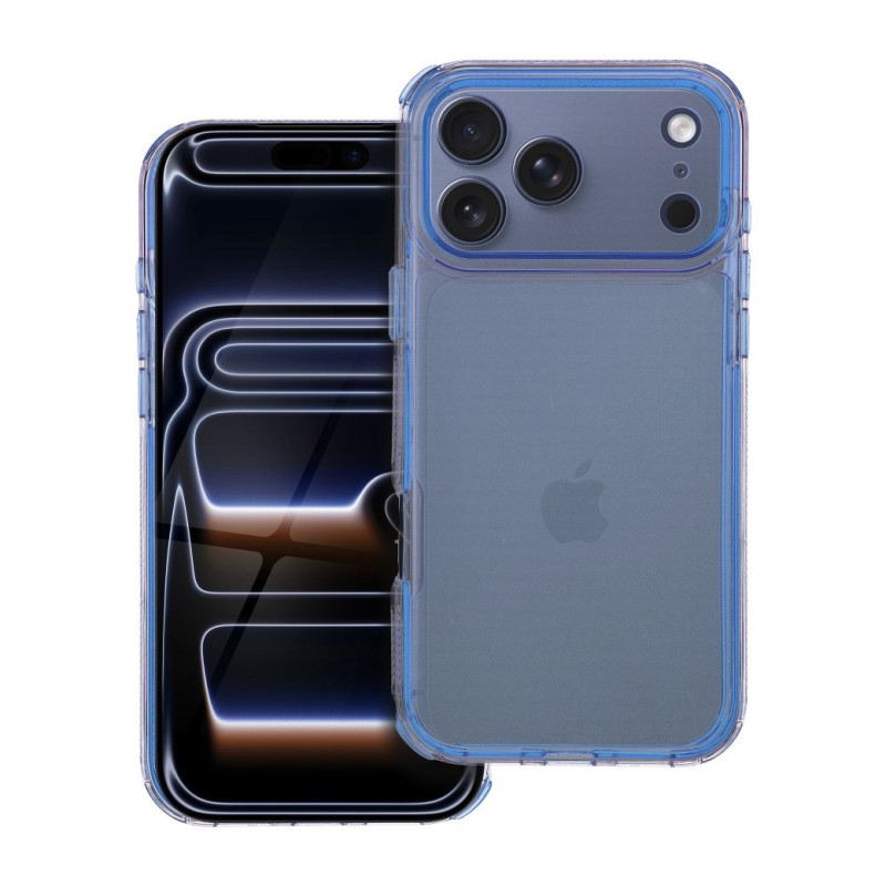 Case for iPhone 17 PRO MAX Matrix Clear blue