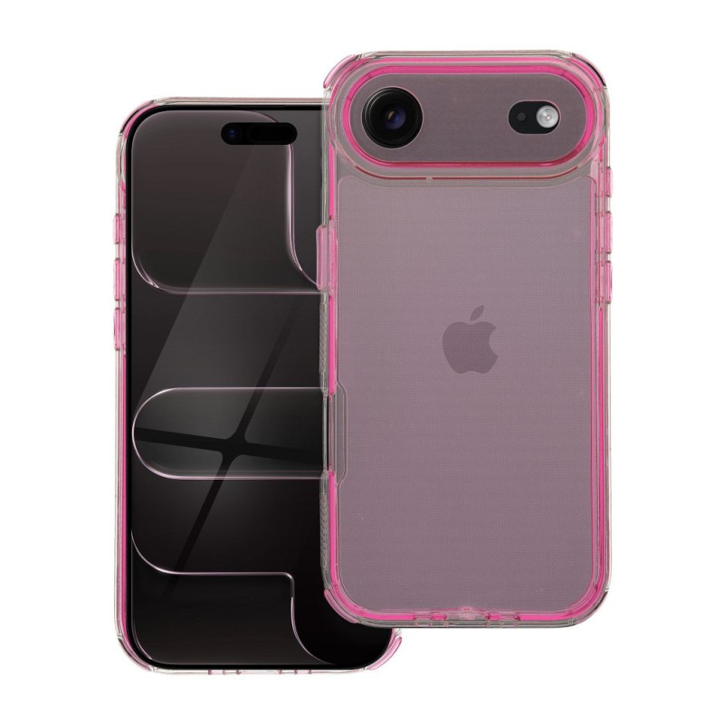 Case for iPhone 17 AIR Matrix Clear powder pink