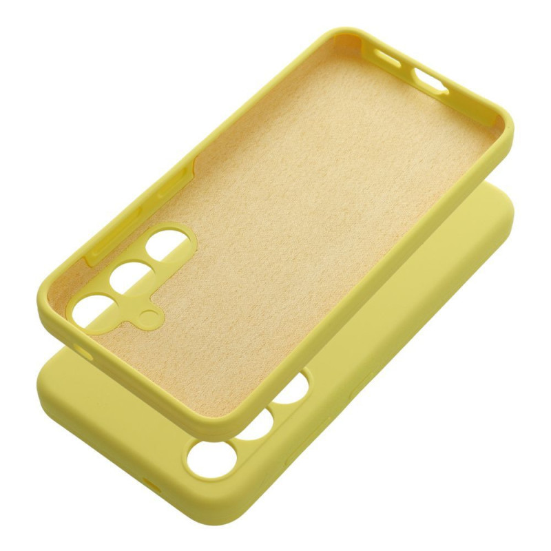 Case for Samsung S25 FE Silicone 2mm yellow