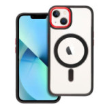 Case for iPhone 13 Color Edge Mag Cover compatible with MagSafe black-red