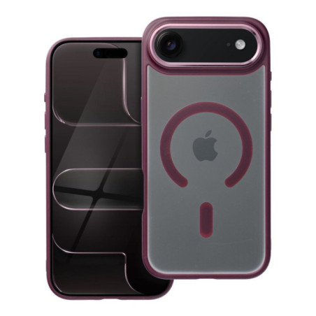 Case for iPhone 17 AIR Matte Mag Cover compatible with MagSafe red
