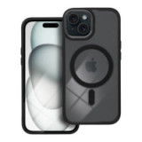 Case for iPhone 15 Color Edge Mag Cover compatible with MagSafe black