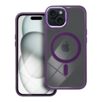 Case for iPhone 15 Color Edge Mag Cover compatible with MagSafe purple
