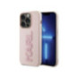 KARL LAGERFELD case for IPHONE 15 Pro KLHCP15L3DMBKCP (3D Logo Glitter) pink