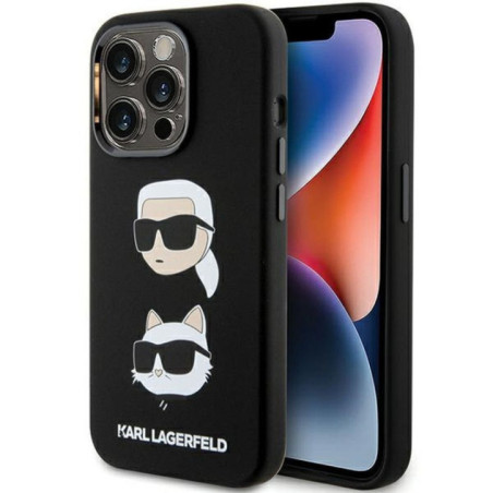 KARL LAGERFELD case for IPHONE 15 Pro KLHCP15LSDHKCNK (Silicone KC) black