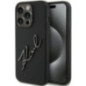 KARL LAGERFELD case for IPHONE 15 Pro KLHCP15LSKSBMCK (Silicone Karl Script Logo) black
