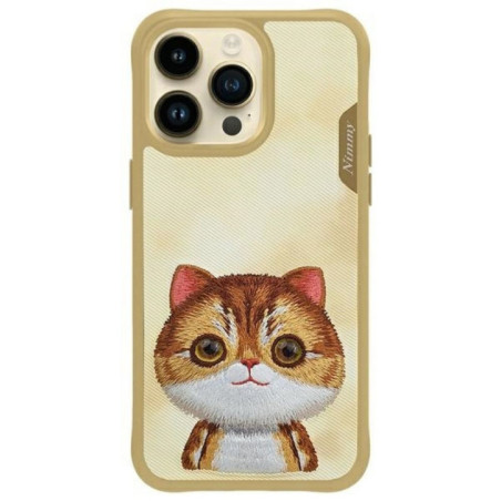 NIMMY case BIG EYED PET 2.0 Cat for IPHONE 15 Pro khaki