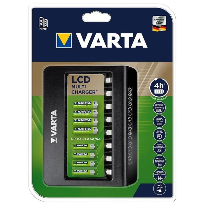 VARTA LCD MULTI CHARGER + 57681 (without batteries) VARTA LCD MULTI CHARGER + 57681 (without batteries)