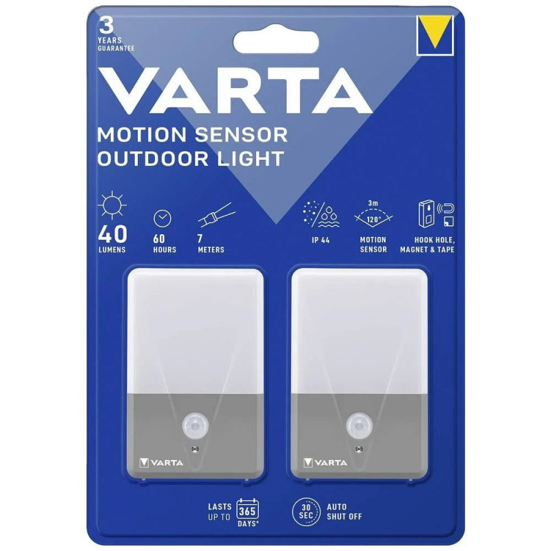 VARTA motion sensor outdoor light 16634 2 pcs VARTA motion sensor outdoor light 16634 2 pcs