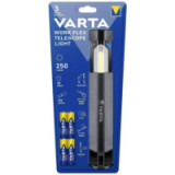 VARTA flashlight LED Work flex telescope light 250lm 18646 + 4 x batteries R6 (AA)