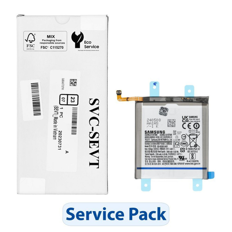 ServicePack Battery EB-BS901ABY for SAMSUNG S22 5G S901 GH82-27494A ServicePack Battery EB-BS901ABY for SAMSUNG S22 5G S901 GH82-27494A