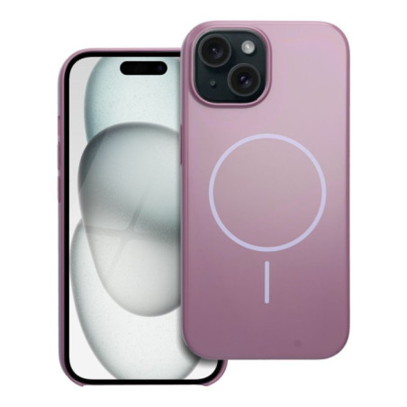 Case for iPhone 15 Glossy Mag Cover compatible with MagSafe purple