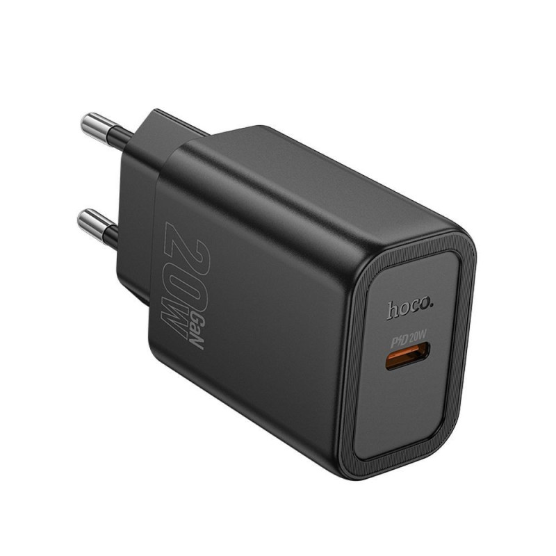 Phone charger Hoco USB C QC PD 20W N60 black