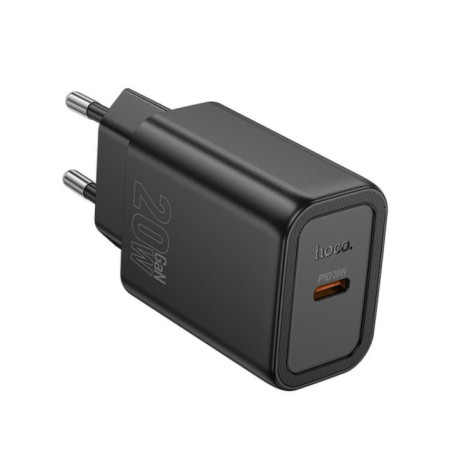 Phone charger Hoco USB C QC PD 20W N60 black