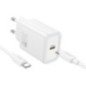 Phone charger Hoco USB C QC PD 30W + cable USB C to USB C N62 white Phone charger Hoco USB C QC PD 30W + cable USB C to USB C N62 white