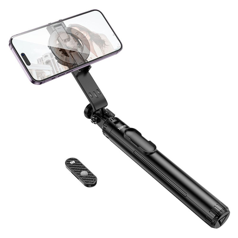 Selfie stick Hoco tripod with wireless remote control magnetic K25 black Selfie stick Hoco tripod with wireless remote control magnetic K25 black