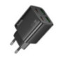 Phone charger Hoco 2 x USB C + 2 x USB A QC3.0 PD 3A 30W N56 black