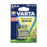 VARTA rechargeable battery R3 (AAA) 1000 mAh ready to use 2 pcs