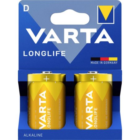VARTA bateria alkaliczna R20 (Typ D) Longlife 2 szt (papierowa wk┼éadka)