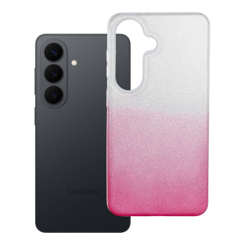 Case for Samsung S26 Shining transparent pink