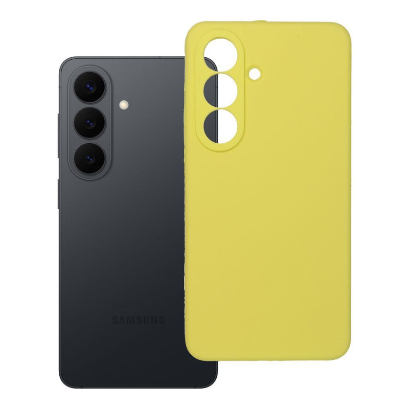 Case for Samsung S26 Silicone 2mm (camera protection) yellow Case for Samsung S26 Silicone 2mm (camera protection) yellow