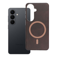 Case for Samsung S26 Gentleman Mag Cover compatible with MagSafe brown