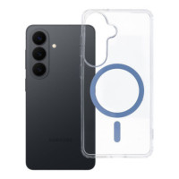 Case for Samsung S26 Drop Glue Colorful Ring Mag Cover compatible with MagSafe light blue