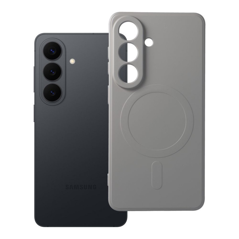 Case for Samsung S26 Silicone Mag Cover compatible with MagSafe titanium gray