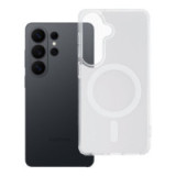 Case for Samsung S26 Clear Fusion Mag Cover compatible with MagSafe white