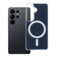 Case for Samsung S26 Clear Fusion Mag Cover compatible with MagSafe navy blue