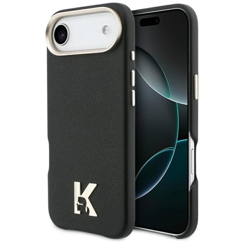 KARL LAGERFELD case for IPHONE 17 Air compatible with MagSafe KLHMP17M5PGFKHGK (PU FW W/ KHead Logo) black KARL LAGERFELD case for IPHONE 17 Air compatible with MagSafe KLHMP17M5PGFKHGK (PU FW W/ KHead Logo) black