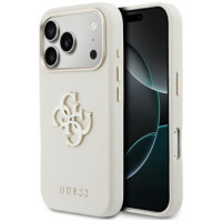 GUESS case for IPHONE 17 Pro Max GUHCP17X5PS4RGGE (PU FW Resin Logo) beige