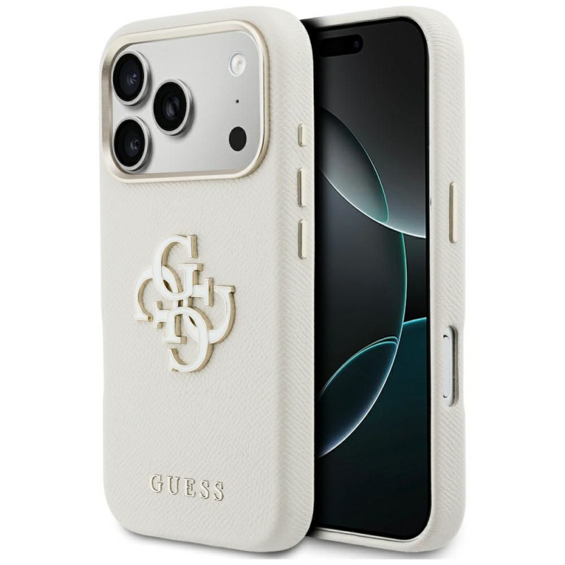 GUESS case for IPHONE 17 Pro Max GUHCP17X5PS4RGGE (PU FW Resin Logo) beige GUESS case for IPHONE 17 Pro Max GUHCP17X5PS4RGGE (PU FW Resin Logo) beige