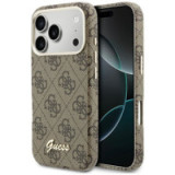 GUESS case for IPHONE 17 Pro Max compatible with MagSafe GUHMP17X5P4FWMSW (PU FW 4G Script) brown
