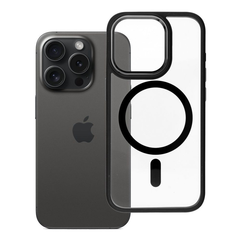 ROAR case MAG BUMPER compatible with MagSafe for IPHONE 15 Pro black