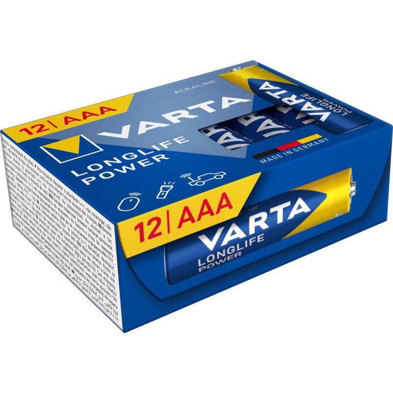 VARTA alkaline battery R3 (AAA) Longlife Power 12 pcs