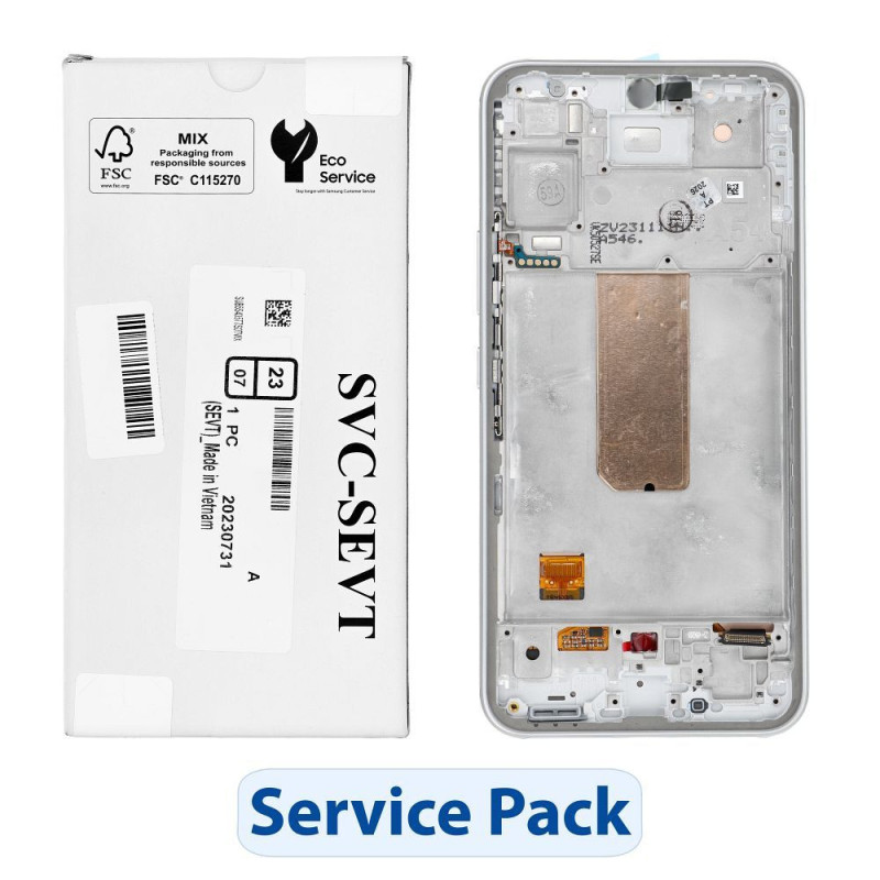 ServicePack LCD Display SAMSUNG A54 5G A546B White GH82-31231B