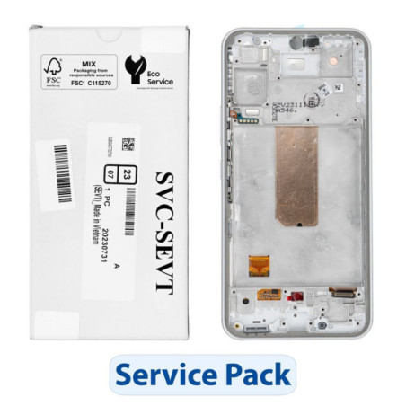 ServicePack LCD Display SAMSUNG A54 5G A546B White GH82-31231B