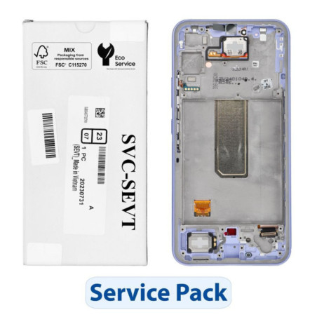 ServicePack LCD Display SAMSUNG A34 5G A346B Purple GH82-31200D
