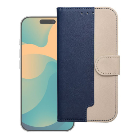 Flip case for iPhone 17 PRO MAX Split Book navy and cream